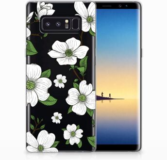 B2Ctelecom Samsung Galaxy Note 8 TPU Hoesje Design Dogwood Flowers