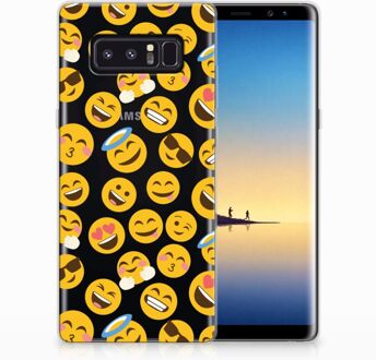 B2Ctelecom Samsung Galaxy Note 8 TPU Hoesje Design Emoji