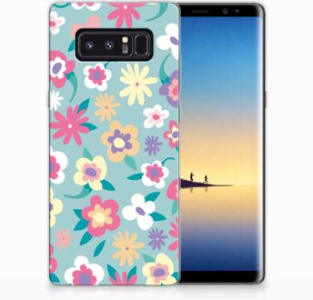 B2Ctelecom Samsung Galaxy Note 8 TPU Hoesje Design Flower Power