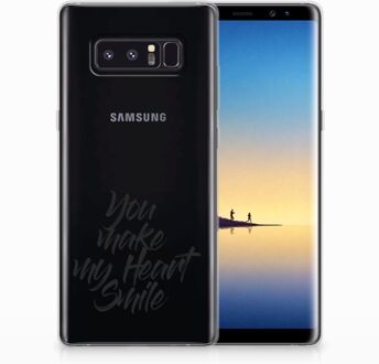 B2Ctelecom Samsung Galaxy Note 8 TPU Hoesje Design Heart Smile