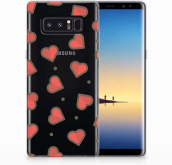 B2Ctelecom Samsung Galaxy Note 8 TPU Hoesje Design Hearts