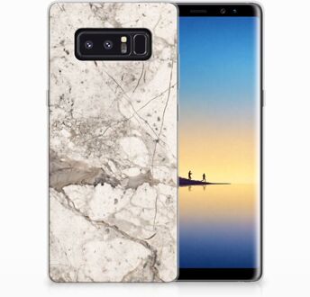 B2Ctelecom Samsung Galaxy Note 8 TPU Hoesje Design Marmer Beige