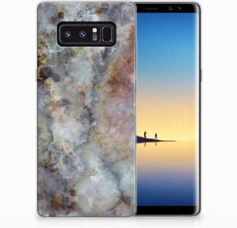 B2Ctelecom Samsung Galaxy Note 8 TPU Hoesje Design Marmer Grijs