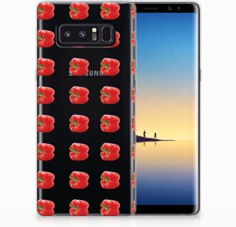 B2Ctelecom Samsung Galaxy Note 8 TPU Hoesje Design Paprika Red