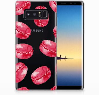 B2Ctelecom Samsung Galaxy Note 8 TPU Hoesje Design Pink Macarons