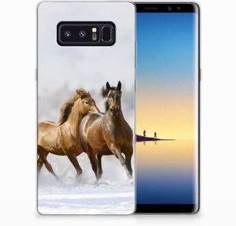 B2Ctelecom Samsung Galaxy Note 8 TPU Hoesje Paarden