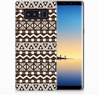 B2Ctelecom Samsung Galaxy Note 8 Uniek TPU Hoesje Aztec Brown