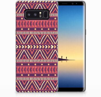 B2Ctelecom Samsung Galaxy Note 8 Uniek TPU Hoesje Aztec Purple