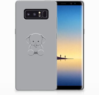 B2Ctelecom Samsung Galaxy Note 8 Uniek TPU Hoesje Baby Olifant