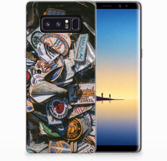 B2Ctelecom Samsung Galaxy Note 8 Uniek TPU Hoesje Badges