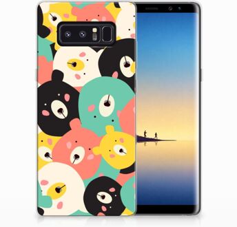 B2Ctelecom Samsung Galaxy Note 8 Uniek TPU Hoesje Bears