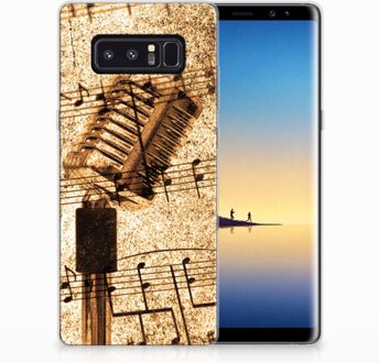 B2Ctelecom Samsung Galaxy Note 8 Uniek TPU Hoesje Bladmuziek