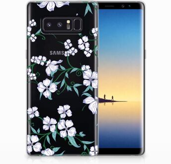 B2Ctelecom Samsung Galaxy Note 8 Uniek TPU Hoesje Blossom White