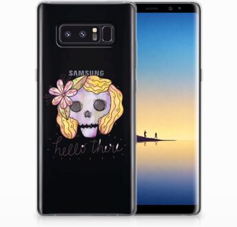 B2Ctelecom Samsung Galaxy Note 8 Uniek TPU Hoesje Boho Skull