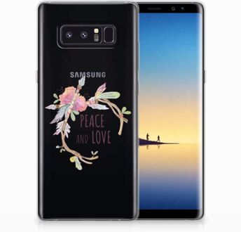 B2Ctelecom Samsung Galaxy Note 8 Uniek TPU Hoesje Boho Text