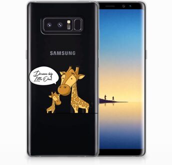 B2Ctelecom Samsung Galaxy Note 8 Uniek TPU Hoesje Giraffe