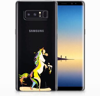 B2Ctelecom Samsung Galaxy Note 8 Uniek TPU Hoesje Horse Color