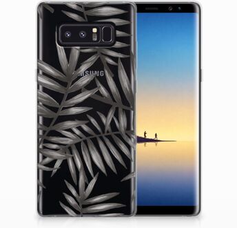 B2Ctelecom Samsung Galaxy Note 8 Uniek TPU Hoesje Leaves Grey