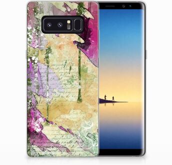 B2Ctelecom Samsung Galaxy Note 8 Uniek TPU Hoesje Letter Painting