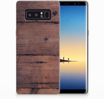 B2Ctelecom Samsung Galaxy Note 8 Uniek TPU Hoesje Old Wood