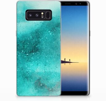 B2Ctelecom Samsung Galaxy Note 8 Uniek TPU Hoesje Painting Blue