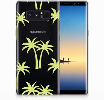 B2Ctelecom Samsung Galaxy Note 8 Uniek TPU Hoesje Palmtrees