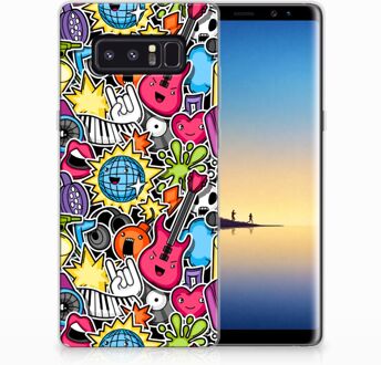 B2Ctelecom Samsung Galaxy Note 8 Uniek TPU Hoesje Punk Rock