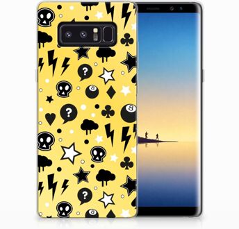 B2Ctelecom Samsung Galaxy Note 8 Uniek TPU Hoesje Punk Yellow