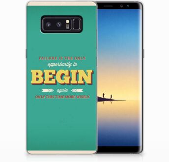 B2Ctelecom Samsung Galaxy Note 8 Uniek TPU Hoesje Quote Begin