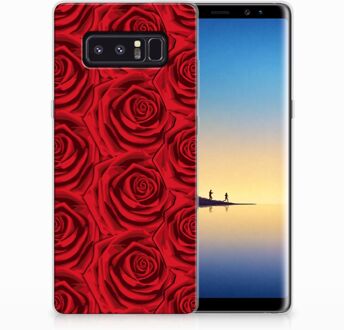 B2Ctelecom Samsung Galaxy Note 8 Uniek TPU Hoesje Red Roses