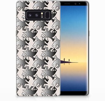 B2Ctelecom Samsung Galaxy Note 8 Uniek TPU Hoesje Salamander Grey