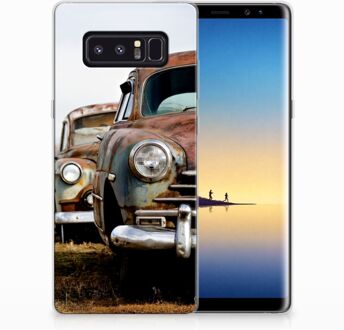 B2Ctelecom Samsung Galaxy Note 8 Uniek TPU Hoesje Vintage Auto