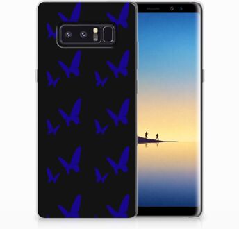 B2Ctelecom Samsung Galaxy Note 8 Uniek TPU Hoesje Vlinder Patroon