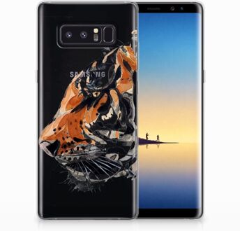 B2Ctelecom Samsung Galaxy Note 8 Uniek TPU Hoesje Watercolor Tiger