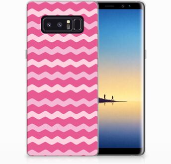 B2Ctelecom Samsung Galaxy Note 8 Uniek TPU Hoesje Waves Pink