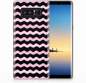 B2Ctelecom Samsung Galaxy Note 8 Uniek TPU Hoesje Waves Roze