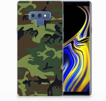 B2Ctelecom Samsung Galaxy Note 9 TPU Hoesje Design Army Dark