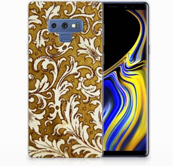 B2Ctelecom Samsung Galaxy Note 9 TPU Hoesje Design Barok Goud