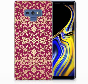 B2Ctelecom Samsung Galaxy Note 9 TPU Hoesje Design Barok Pink