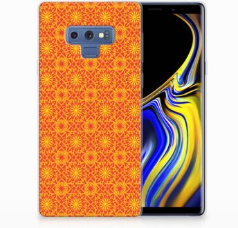 B2Ctelecom Samsung Galaxy Note 9 TPU Hoesje Design Batik Orange