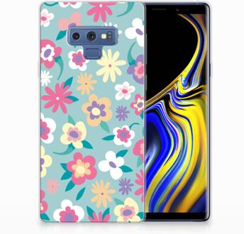 B2Ctelecom Samsung Galaxy Note 9 TPU Hoesje Design Flower Power