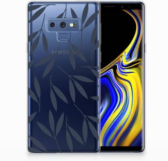 B2Ctelecom Samsung Galaxy Note 9 TPU Hoesje Design Leaves Blue