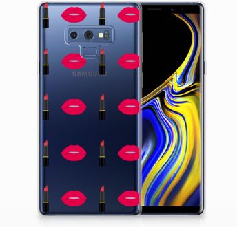 B2Ctelecom Samsung Galaxy Note 9 TPU Hoesje Design Lipstick Kiss