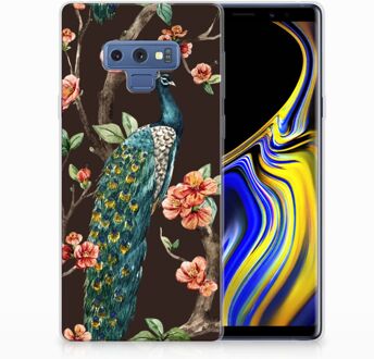 B2Ctelecom Samsung Galaxy Note 9 TPU Hoesje Design Pauw met Bloemen