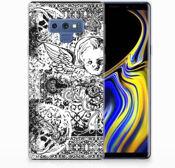 B2Ctelecom Samsung Galaxy Note 9 TPU Hoesje Design Skulls Angel