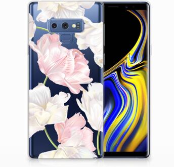 B2Ctelecom Samsung Galaxy Note 9 TPU-siliconen Hoesje Design Lovely Flowers