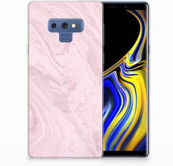 B2Ctelecom Samsung Galaxy Note 9 TPU-siliconen Hoesje Marble Pink