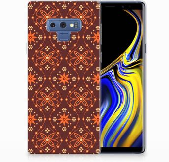 B2Ctelecom Samsung Galaxy Note 9 Uniek TPU Hoesje Batik Brown