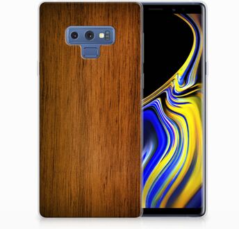 B2Ctelecom Samsung Galaxy Note 9 Uniek TPU Hoesje Donker Hout