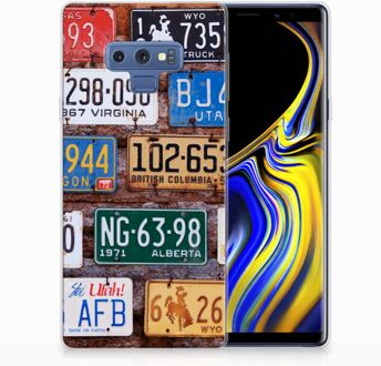 B2Ctelecom Samsung Galaxy Note 9 Uniek TPU Hoesje Kentekenplaten